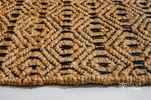 Tapis de sol en jute durable tissé à la main pour chambre à coucher et salon Tapis de décoration intérieure en fibre naturelle - Product Image 3
