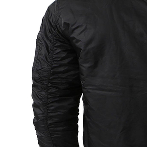 Chaqueta Bomber de Invierno para Hombre, de Lona, Impermeable, Cortavientos, Estilo Urbano, con Cierre de Cremallera, Cuello Alto, Venta al Por Mayor, Servicios OEM de Alta Calidad - Product Image 5