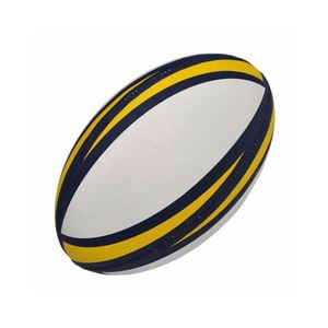 Balón de Rugby de Cuero PU de Grano Completo de Alta Calidad, Cosido a Máquina, con Logotipo Personalizado, para Entrenamiento y Partidos, Venta al por Mayor, OEM - Product Image 1