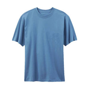 T-shirts unis pour hommes tenue de mode décontractée douce et confortable tissu en coton respirant OEM ODM fournisseur de gros direct d'usine - Product Image 1