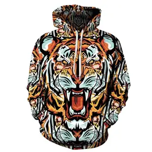 2023 शीर्ष बेच पूर्ण शेर प्रिंट हूडि 100% कपास सामग्री हैवीवेट 500 जीएसएम स्वेटर पुरुषों की हूडि बिक्री पर अब