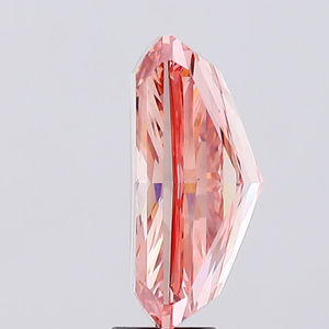 3,00 CT Fancy Vivid Pink Color Alargado Forma radiante Lab Grown Diamond Lab Creado Pink Diamond - Product Image 3