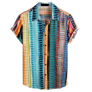 เสื้อยืดผู้ชายลายพิมพ์แฟชั่นดีไซน์ล่าสุด ผ้าถักระบายอากาศสำหรับฤดูร้อน รับสกรีนโลโก้ เสื้อยืดลำลองแบบซับลิเมชั่น - Product Image 3