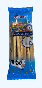 Crispy Halal Sweet Pingo 186g Milk Stick Cookies Vanilla Flavored Biscuits Packaged Box Bag Carton Sachet <b>Blue</b> - Product Image 2