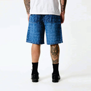 Pantalones Cortos de Polo de Cuero Estampados Deportivos Casuales de Verano para Hombre, Talla Grande, Personalizados, de Algodón 100% Pesado, Estilo Urbano - Product Image 6