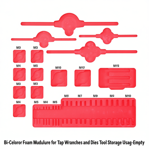 Module en mousse bicolore pour rangement d'outils (clés à molette et matrices) - Vide - Product Image 2