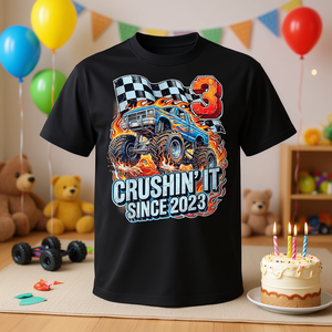 Maglietta Monster Truck per il 3° compleanno 2023 per bambini di 3 anni - Product Image 3