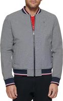 Veste bomber en polyester de qualité supérieure pour homme, design personnalisé en gros, noir, sequins, fourrure de mouton, hiver, grande taille, fermeture éclair