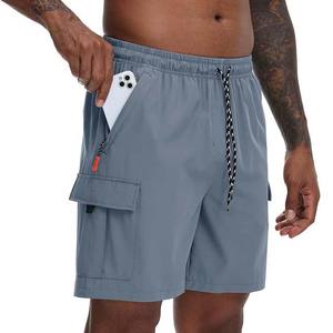 <b>Green</b> Bodybuilding <b>Men's</b> High Waist 100% Cotton Gym Fitness Sweat <b>Shorts</b> Winter Fleece with Pockets Solid Pattern Streetwear - Product Image 2