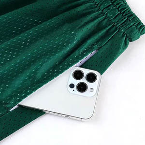 Pantalones Cortos Deportivos de Malla Transpirables de Secado Rápido, de Poliéster Estampado de Alta Calidad, Sublimación Premium, Personalizados, de Doble Capa, con Diseño de Llamas - Product Image 5