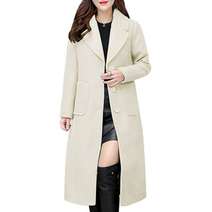 Premium femmes hiver à manches longues manteau décontracté matelassé vêtements d'extérieur bouton décoration chaud épais respirant vêtements de travail doublure en Polyester - Product Image 4