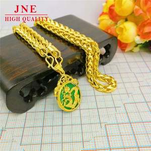 Vietnam Placer Or Couleur <span class=keywords><strong>Chopin</strong></span> Collier Lampe Collier Vietnam Placer Or Ornement Costume Série Avec Pendentif - Product Image 4