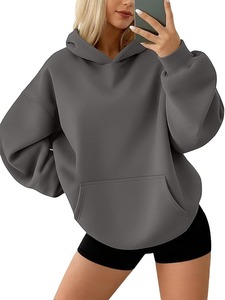 Sudadera con Capucha de Forro Polar Casual para Mujer, Sudadera Ajustable con Logotipo Personalizado, Transpirable, Proveedor Mayorista OEM/ODM - Product Image 2