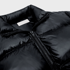 Chaqueta Safari Ligera para Hombre, de Poliéster/Spandex, Cortavientos, Cuello Alto, Acolchada, Brillante, con Cierre, Gruesa, para Invierno - Product Image 5