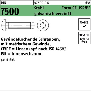 Tornillos Autorroscantes DIN 7500 LIKO ISR CEM 5x20-T25, Unidad de Empaque de 1000 Piezas - Product Image 1