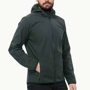 <b>Men's</b> Plus Size Softshell <b>Jacket</b> Customized Logo Windbreaker with Windproof and Waterproof Features - Product Image 1