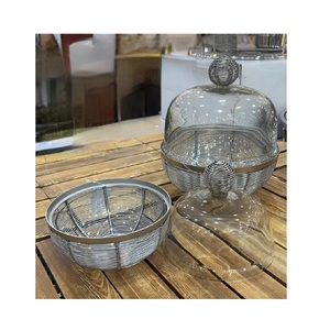 Newest Design Wire Iron Chocolate <b>Bowl</b> <b>Set</b> of 3 Round Shape Chocolate Serving <b>Bowl</b> for Chocolate Accessories - Product Image 3