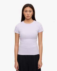 Camiseta personalizada Regular Slim Fit Unisex para mujer en blanco 100% algodón hombro caído Camiseta básica de algodón en blanco para mujer - Product Image 5