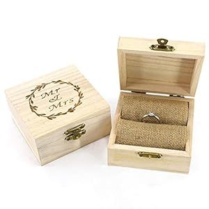 กล่องใส่แหวนขนาดเล็กกระดาษรีไซเคิลได้กล่องแหวนขนาดเล็กสุดสร้างสรรค์ทำจากไม้วอลนัทสำหรับกล่องแหวนเพชร - Product Image 2