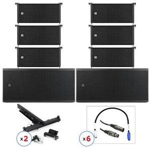 Module de sonorisation actif compact R-C-F HDL6-A 1400 watts 6 pouces - Subwoofer noir, livraison à domicile - Product Image 1