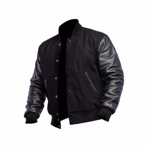 Chaqueta Varsity Recién Llegada para Hombre, Recubierta, de Poliéster y Algodón, con Cuello Alto, Transpirable, Resistente al Viento e Impermeable, con Logotipo Frontal, Cálida para Invierno - Product Image 1