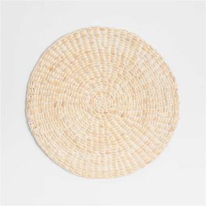 Hand weave plate chargers wholesale prices water hyacinth charger plates natural fiber <b>placemat</b> - Product Image 6