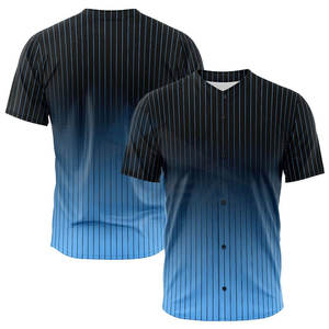 Maillot de baseball personnalisé de style optimal, en maille, avec options de sublimation et de broderie de logo personnalisé, uniforme d'équipe vierge - Product Image 2