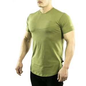 2025 precio al por mayor ropa de hombre Fitness correr camiseta hombres cuello redondo Camiseta ropa deportiva Tops gimnasio hombres Camisetas cuello redondo - Product Image 1