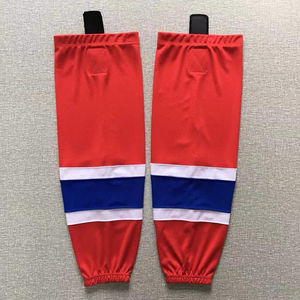 Chaussettes de hockey sur glace de qualité professionnelle sublimées personnalisées chaussettes d'uniformes d'équipe chaussettes de hockey sur glace en polyester - Product Image 6
