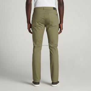 กางเกงลำลองทรงสลิมฟิตสีน้ำตาลเข้มสำหรับผู้ชายรุ่นใหม่ - สไตล์สตรีทแวร์ - Product Image 2