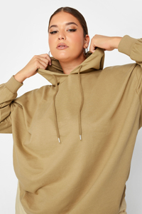 2023 hiver surdimensionné pull à capuche pour femmes grande taille coton respirant cordons à revers manches longues fabriqué à partir du Pakistan - Product Image 4