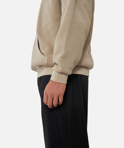 Sweat à capuche avec logo personnalisé de qualité supérieure pur coton vêtements de sport pour hommes super grand sweat à capuche unisexe confortable et doux sans doublure teint uni - Product Image 4