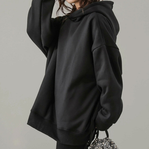 Sudadera con Capucha Extra Grande de Moda Casual de Alta Calidad para Mujer, Sudadera con Capucha Relajada con Logotipo Personalizado Estampado para Mujer - Product Image 2