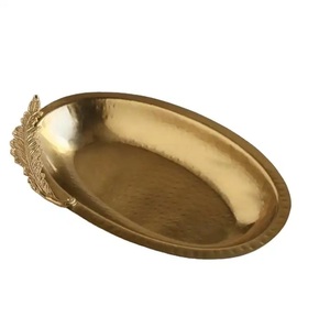 Meilleures ventes - Bol de service décoratif rond en aluminium doré fait à la main pour la maison et la restauration - Taille personnalisée disponible - Product Image 4