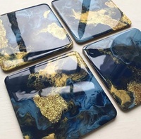 Sous-verres en résine de qualité supérieure pour sous-verres en résine de luxe faits à la main taille personnalisée couleur et forme pour Table maison hôtel cuisine décor