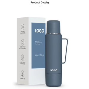 Business Gifts 40oz Eco-Friendly Stainless Steel Vacuum Flask Water Bottle Handle Keeps <b>Hot</b> <b>Cold</b> 24 Hours Thermal Insulation - Product Image 6