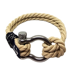 Pulsera de Cuerda Náutica de Primera Calidad con Nudo de Arrecife Admiral, Pulsera de Marinero, Pulsera Personalizada - Product Image 1