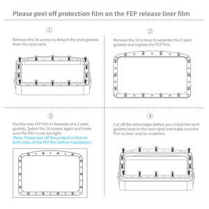 Pack d'accessoires pour imprimante 3D ELEGOO Mars 4/5/5 Ultra FEP Film (5 pièces) - Product Image 3