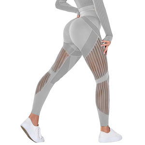 Dernier legging d'entraînement personnalisé pour femmes Qualité supérieure 100% coton Tissu tricoté ODM Taille et couleur personnalisées Leggings d'entraînement - Product Image 4