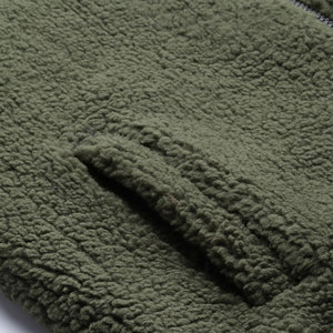 Custom Heavyweight <b>Sherpa</b> <b>Hoodie</b> New Design Soft Fluffy Fleece Zip Up Winter Jacket for Men - Product Image 6