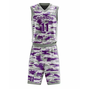 Nouveautés Uniformes de basket-ball en matière respirante à bas prix Nouveau style Uniformes de basket-ball sur mesure - Product Image 3