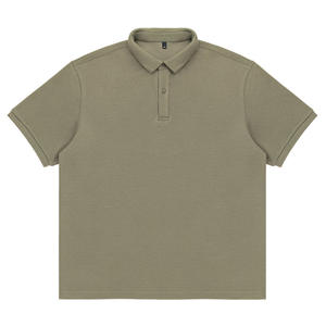 Polo pour homme de style décontracté, simple, 100% coton piqué, manches courtes, streetwear, polos pour homme - Product Image 3