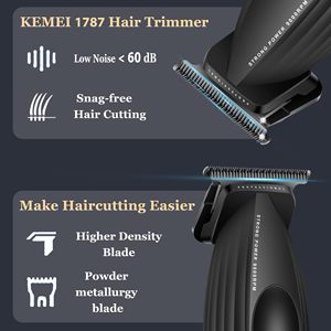 Tondeuse à cheveux sans fil avec écran LED, 9000 tr/min, tondeuse professionnelle, batterie 2000 mAh, lame en T avec revêtement DLC pour le soin de la barbe - Product Image 1