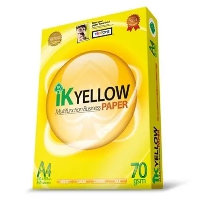 Orijinal kalite IK sarı/IK artı kağıt/IK sarı kağıt A4 kopra kağidi 80gsm ucuz fiyata
