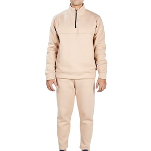 Nouveau Style survêtement ensemble à manches longues survêtements hiver hommes quart zip coton Polyester respirant confortable survêtement pour hommes - Product Image 1