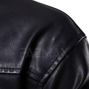 Sudaderas con capucha de cuero para hombre de talla grande Sudaderas con capucha de cuero para hombre a la moda y con estilo En stock para hombres - Product Image 2