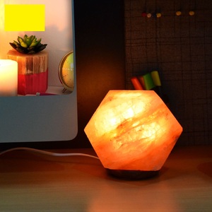 Lampes de sel en forme de diamant de l'Himalaya avec ampoule et câblage, lampes de sel du Pakistan, lampes de sel de l'Himalaya en gros - Product Image 5