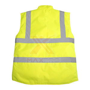 เสื้อกั๊กสะท้อนแสงน้ำหนักเบาทำจากโพลีเอสเตอร์ บริการ OEM เสื้อกั๊กสะท้อนแสงเพื่อความปลอดภัยที่สวมใส่สบาย - Product Image 2