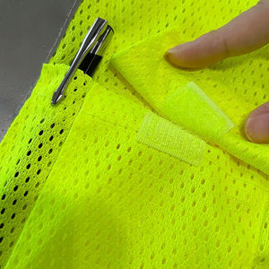 Polyester Mesh Construction Vest Multi Pocket Workwear Jacket Reflective <b>Safety</b> <b>Clothing</b> Vest With Zipper - Product Image 5