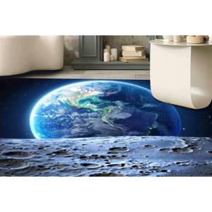 Tapis imprimé : Grand, Personnalisé, Motif vue sur la Terre, Motif couloir, Épais, Cuisine, Cadeau demoiselle d'honneur, Tapis en velours - Product Image 2